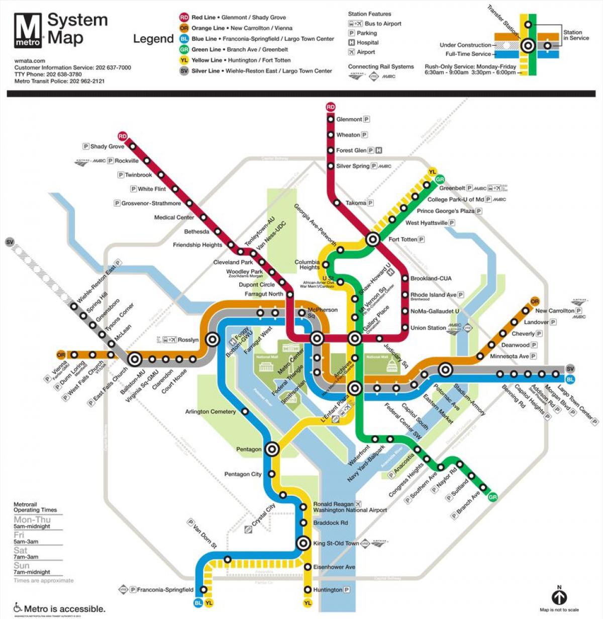 metro DC xəritə 2015