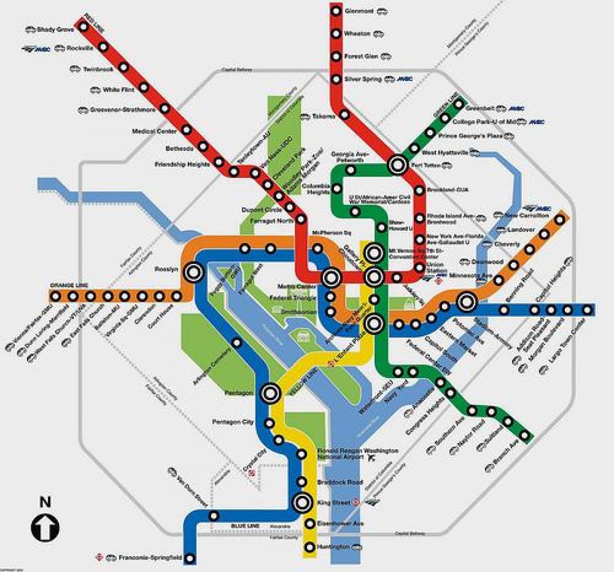metro DC scheduler xəritə 