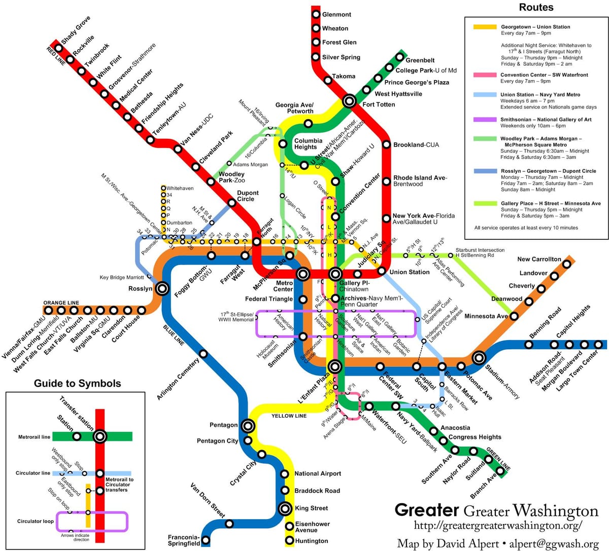 Vaşinqtonun metro, avtobus kartları