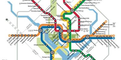 DC metro metro xəritəsi 