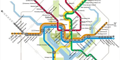 Vaşinqton DC metro kartı gümüş xətt