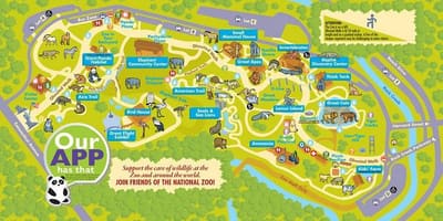 Milli zoo Vaşinqtonda xəritə